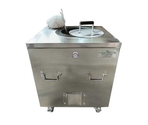 Stainless Steel Square Tandoor - 3 Feet Height LPG Gas Burner | Rust Free Gas Powered Commercial Kitchen