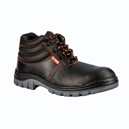 Steel Toe Leather Safety Shoes - Leather Black Various Sizes | Water Resistant Oil-Resistant Chemical & Heat Resistant EVA Insole PU Outsole Lace-Up