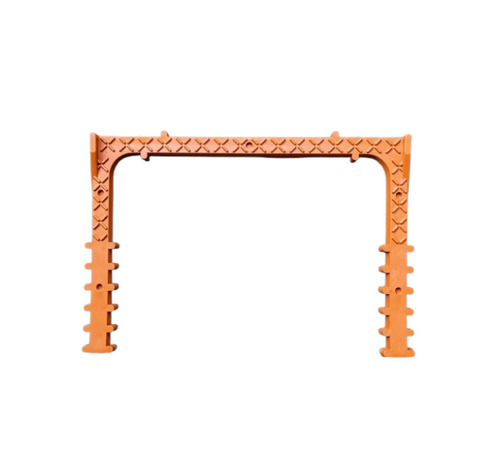 25mm PVC Foot Step - PVC, 25mm Thick, Orange, 12mm TMT | Smooth Surface, Waterproof, Wear Resistant