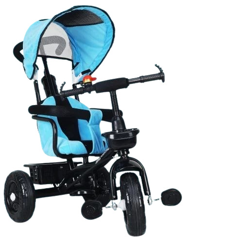 Baby Sunshine Tricycle - Plastic, Standard Size, Multicolor | Manual Driving, Indoor Use, Age 2-4 Years