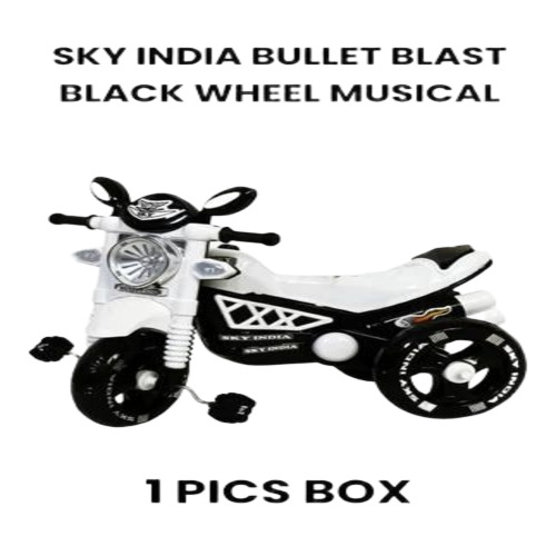 Bullet Kids Tricycle - Plastic, Multicolor | Hard Structure, For Ages 2-5 Years