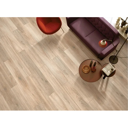 Chester Teak Tile - Porcelain 12x12 Inch Brown Polished Floor Tiles, Non-Slip, Waterproof, UV Fade-Proof