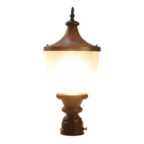 Conical Outdoor Gate Light - Metal & Glass, Standard Size, Multi-Color | Electric 10W, 220V, Single Phase, Heavy Duty