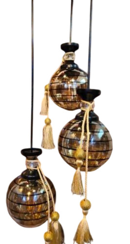 Decorative Hanging Lights - Metal, Standard Size, Multiple Colors | Electric Light Source, Single Phase, 220V, 1 Year Warranty