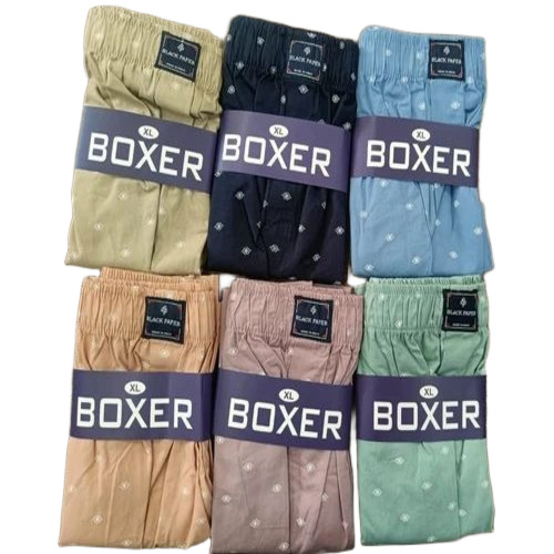 Fancy Printed Boxer Shorts - Cotton, Multicolor, Printed Pattern | Comfortable, Elastic Waistband