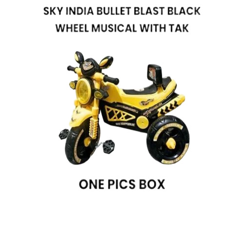 Kids Tricycle - Plastic, Multicolor | Hard Structure, Ages 2-4 Years