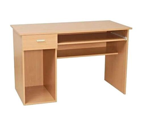 Light Brown Office Table - Standard Size, Light Brown | Durable, Easy to Clean, Eco-Friendly