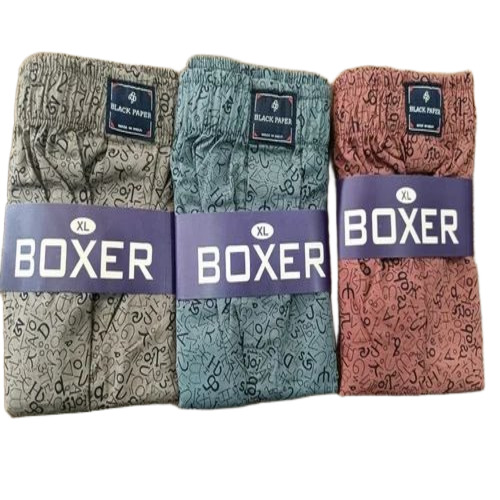 Men Boxer Shorts - Cotton, Multicolor, Printed | Comfortable, Elastic Waistband, Impeccable Finish
