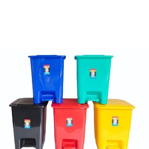 Plastic Waste Bin - Plastic, 30 Ltr, Standard Size | Durable, Fine Finished, Manual Operation