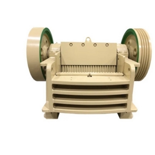 Single Toggle Jaw Crusher - Galvanized Steel Yellow 440V | Manual Control Automatic Heavy Duty Industrial Use