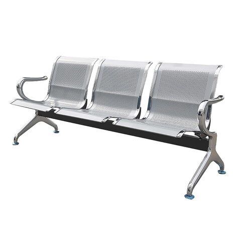 Stainless Steel 3 Seater Waiting Chair