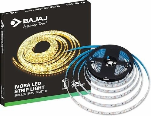 Bajaj Led Strip Lights - Natural White, 25 Watt, 4500K, 5700 Lumens | Decorative White Lighting
