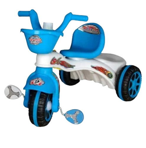 Comfortable Baby Tricycle - Plastic Standard Size Blue | Durable Comfortable for 2-4 Years