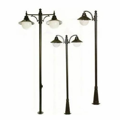 Decorative Street Lighting Pole - Cast Iron and Cast Aluminium 3-9m Black Warm White LED Powder Coated Corrosion Resistant