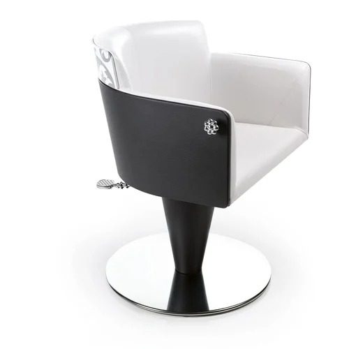 Dynamic Salon Chair - Color: White And Black