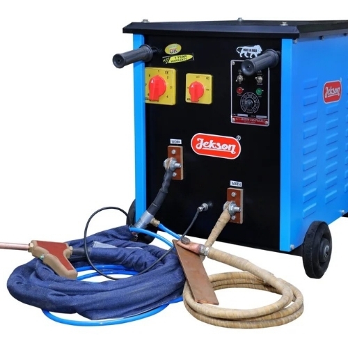 Jekson Hand Spot Welder - GI Blue, 15 KVA, 110-240V, 50Hz, Three Phase, Electric Power | Ultra-portable, Battery-powered, Precise Spot Welding, LED Indicator, Ergonomic Grip, Quick 1-second Weld, Safety Shutoff