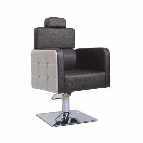 Salon Chair - Steel Frame, Black, Hydraulic Pump 18-22 Inch | Ergonomic Backrest, 360 Swivel, Lockable Casters