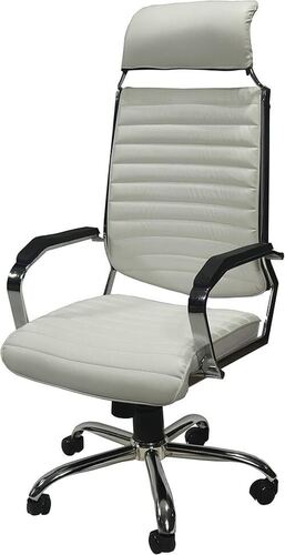 18 Inch White Office Chair - Standard Size, White | Durable, Eco-Friendly, European Style, Comfortable