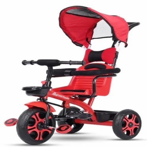 Baby Red Tricycle - Plastic, Standard Size, Red | Durable, Easy To Assemble, For Kids 2-4 Years