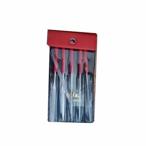 Besdia Taiwan Diamond File - Stainless Steel, 6 Inches, Silver, 8 mm Thickness | Corrosion Resistant, Good Quality, Standard Size, 6 Pieces Set