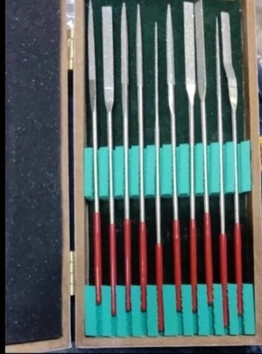 Diamond File - Stainless Steel 16 cm Silver, Corrosion Resistant, Rust Free, Bend Type Rifiler