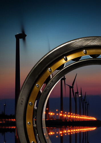 Industrial Bearing - Color: Silver