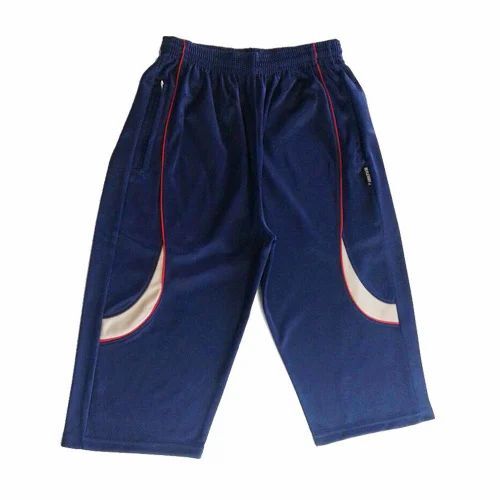Men Blue Cotton Bermuda Shorts - Regular Fit, Half Sleeves, Plain Pattern | Lightweight, Soft, Breathable, Quick Dry, Comfortable Fit