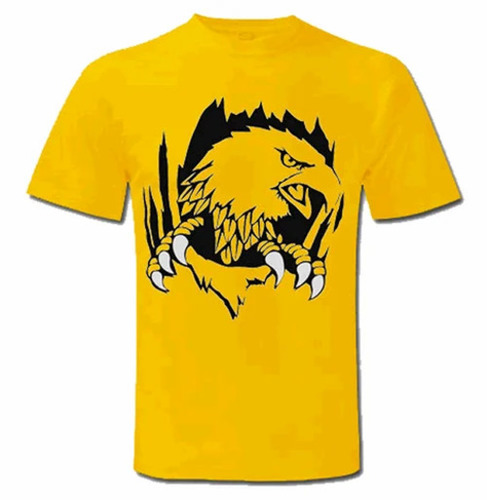 Men Yellow Color Round Neck T-Shirt