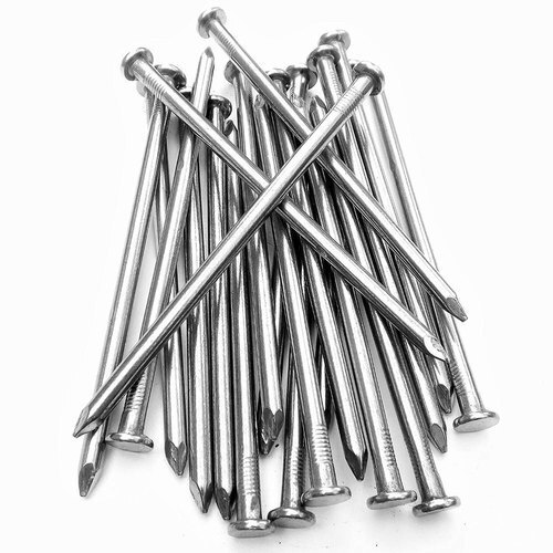 Mild Steel Wire Nail - Steel, Standard Size, Silver | Corrosion Resistant, Long Lasting, Rust Proof, Eco Friendly