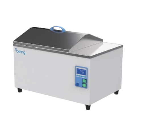 Stainless Steel Laboratory Water Bath - Rectangular, White Blue, 50-700°C | Easy to Use