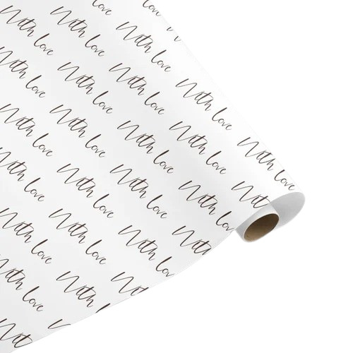 Unbleached Paper 60gsm Wrapping Paper - 12x18 Inches, White | Eco-Friendly, Double-Sided Printed