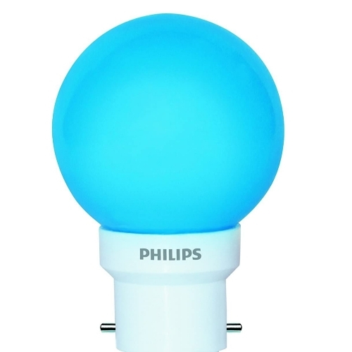 15W Philips Ceramic Blue LED Bulb - B22 Base, IP40, 230V, Energy Efficient, Eye Friendly, Durable