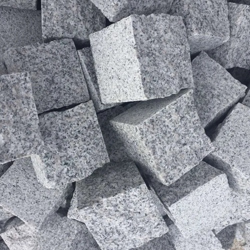 50 mm gray granite cobblestone