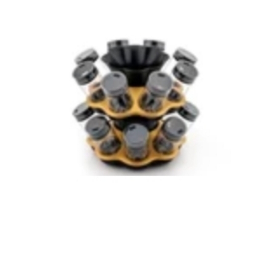 8 Jar Revolving Spice Rack Masala Box