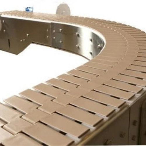 Flat Belt Conveyor - Mild Steel, Golden, 110-240v | Smooth Belt Operation, Adjustable Speed Control, Energy Efficient Motor