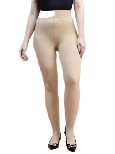 Girls Stockings - Polyester Slim Fit, Beige, Soft Silky Texture | Anti Wrinkle, Breathable, Quick Dry, Washable