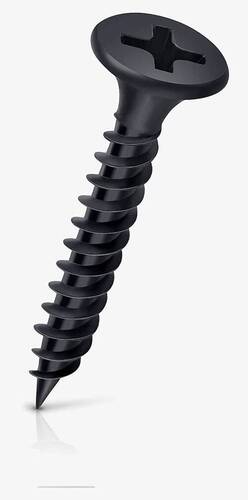 Gypsum Screws - Polished Black, Standard Size, Corrosion Protected | Good Quality, Durable, Long Lasting