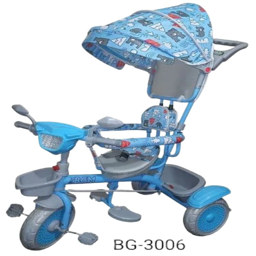 Kids Fancy Tricycle - Plastic, Standard Size | Easy To Assemble, Hard Structure, For Ages 3-6 Years