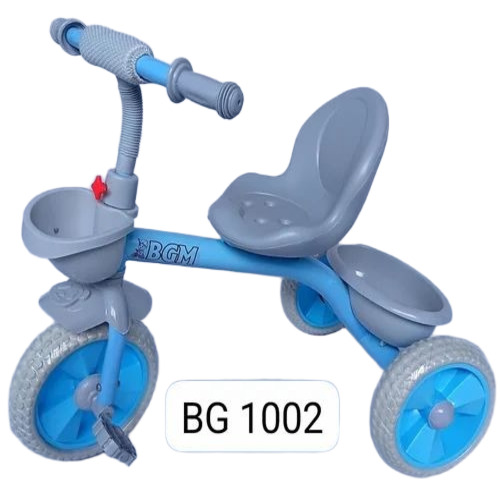 Kids Plain Handle Tricycle - Plastic, Standard Size, 3-6 Years | Easy To Assemble, Hard Structure