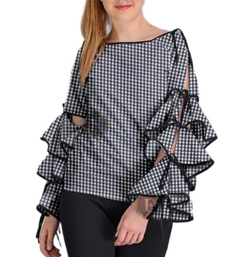 Ladies Casual Top - Color: Gray