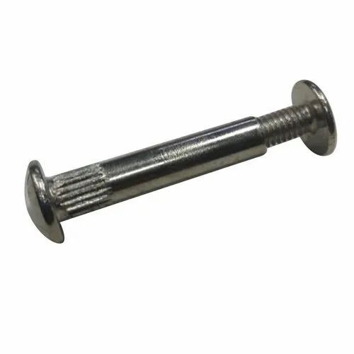 Mild Steel Connector Screw - Standard Size, Silver, Polished | Corrosion Protection, Durable, Long Lasting