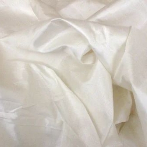 Plain Silk Fabric - 100% Silk, White, Knitted, Bright Shine | Ultra-Soft Touch, Breathable Comfort, Temperature Regulating, Hypoallergenic, Lightweight Drape, Moisture Absorbing, Anti-Wrinkle Ease, Luxurious Feel