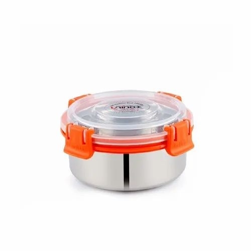 Smart Lock Stainless Steel Container - SS201 Silver, Battery-Powered, App-Controlled Access, Airtight Seal