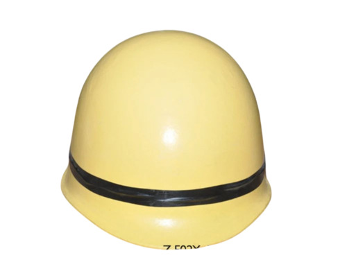 Yellow Fireman Helmet - FRP Material, Standard Size, Multiple Colors | Open Face, Durable, Fine Finished, 6 Month Warranty