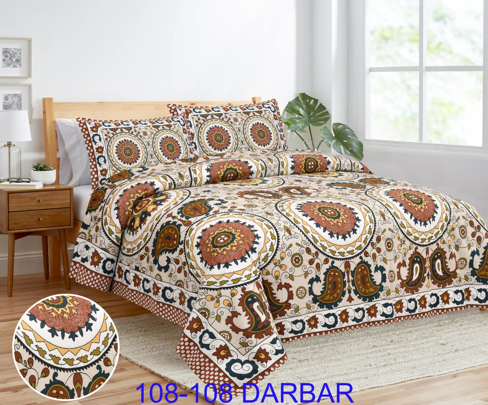 100% Pure Cotton Bedsheets - Color: Multi