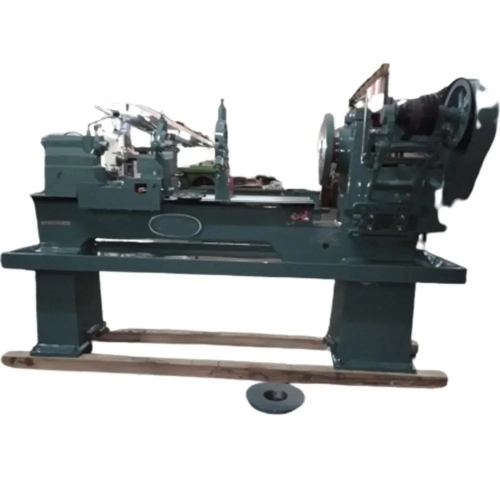 4.5 Feet Medium Duty Lathe Machine - Steel, Brown, 4.5 Feet, Semi Automatic | High Efficiency, High Performance, Lower Energy Consumption, 3 Years Warranty