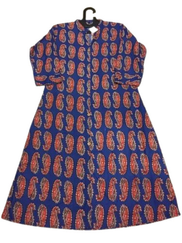 Designer Cotton Kurti - Cotton, 3/4th Sleeve, Multi Color | Breathable, Anti UV, Quick Dry, Comfortable Fit