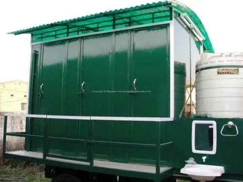 Mild Steel Portable Toilet - Door Material: Aluminum Window