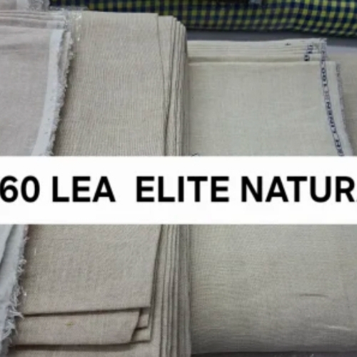 Natural Linen Fabric - 100 Meter, Beige, Woven Knit | Breathable, Soft, Durable, Eco Friendly, Moisture Absorbing