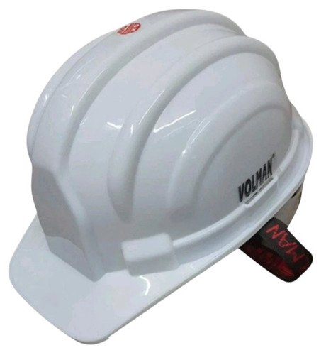 Ratchet White Safety Helmet - PVC, Standard Size, Multiple Colors | Durable, Fine Finished, 1 kg, 6 Month Warranty